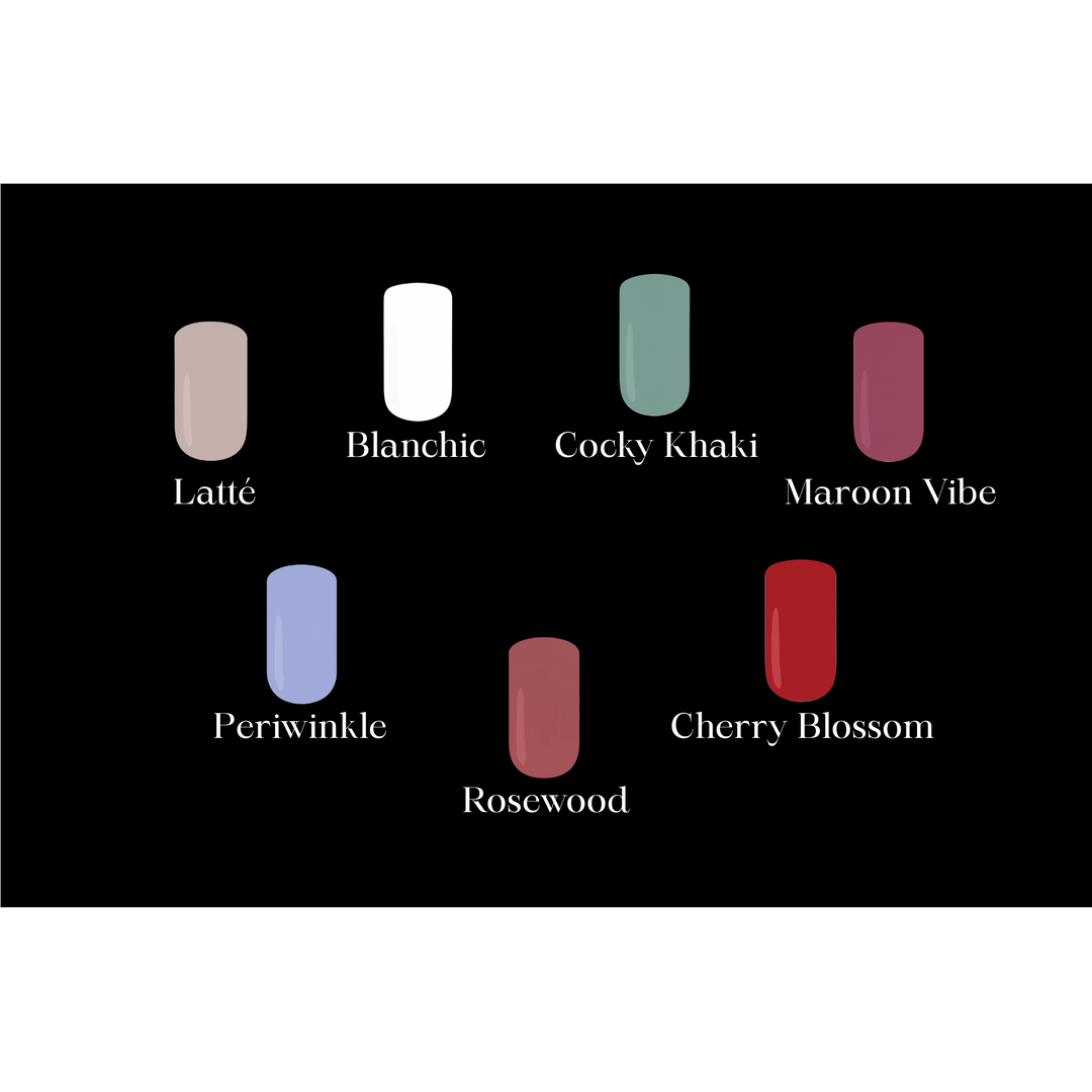 Belle Beauty Beginner Nail Kit colours