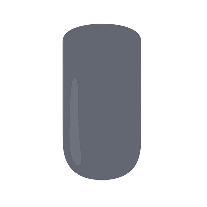 Grey gel polish against a white background