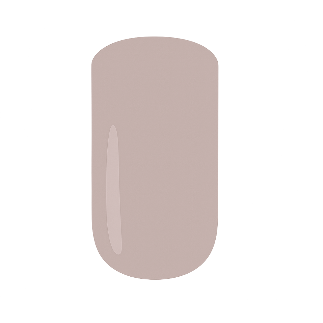 Latté coloured gel nail polish swatch