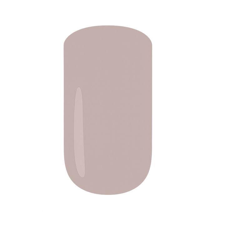 Latté coloured gel nail polish swatch