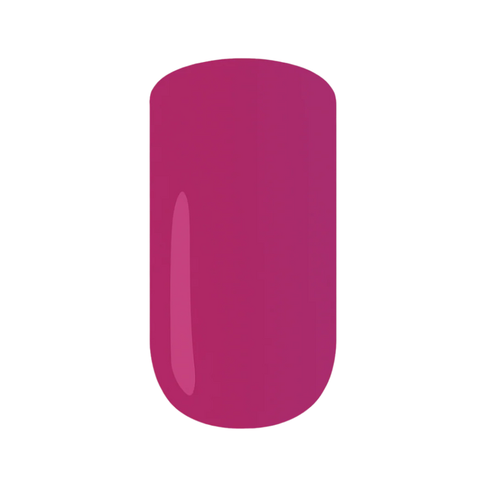 Pink gel nail polish swatch on a white background