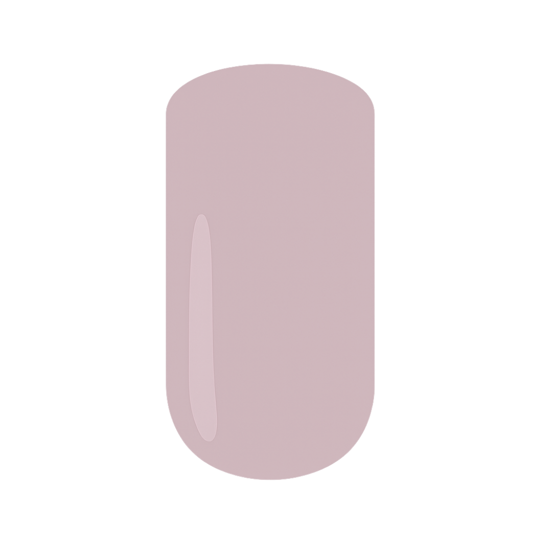 Pink gel nail polish on a white background