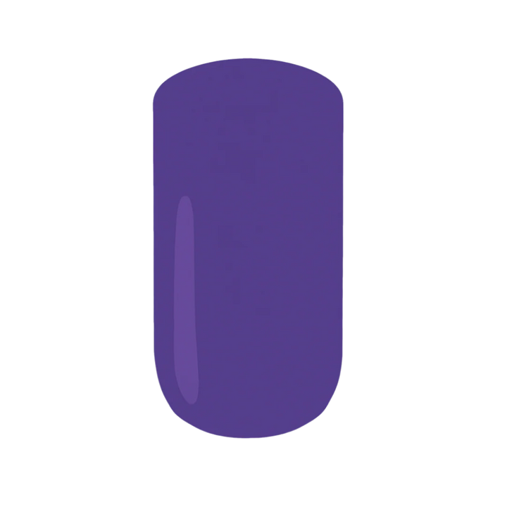 Violet gel polish swatch on a white background