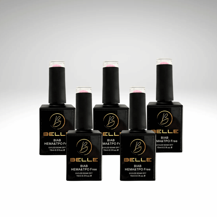 5 x Belle Beauty BIAB Bottles