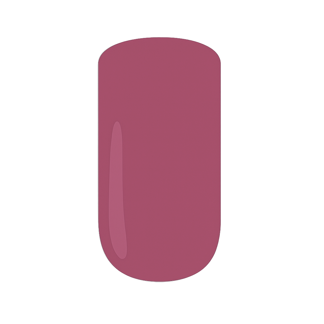 Maroon gel polish swatch on a white background